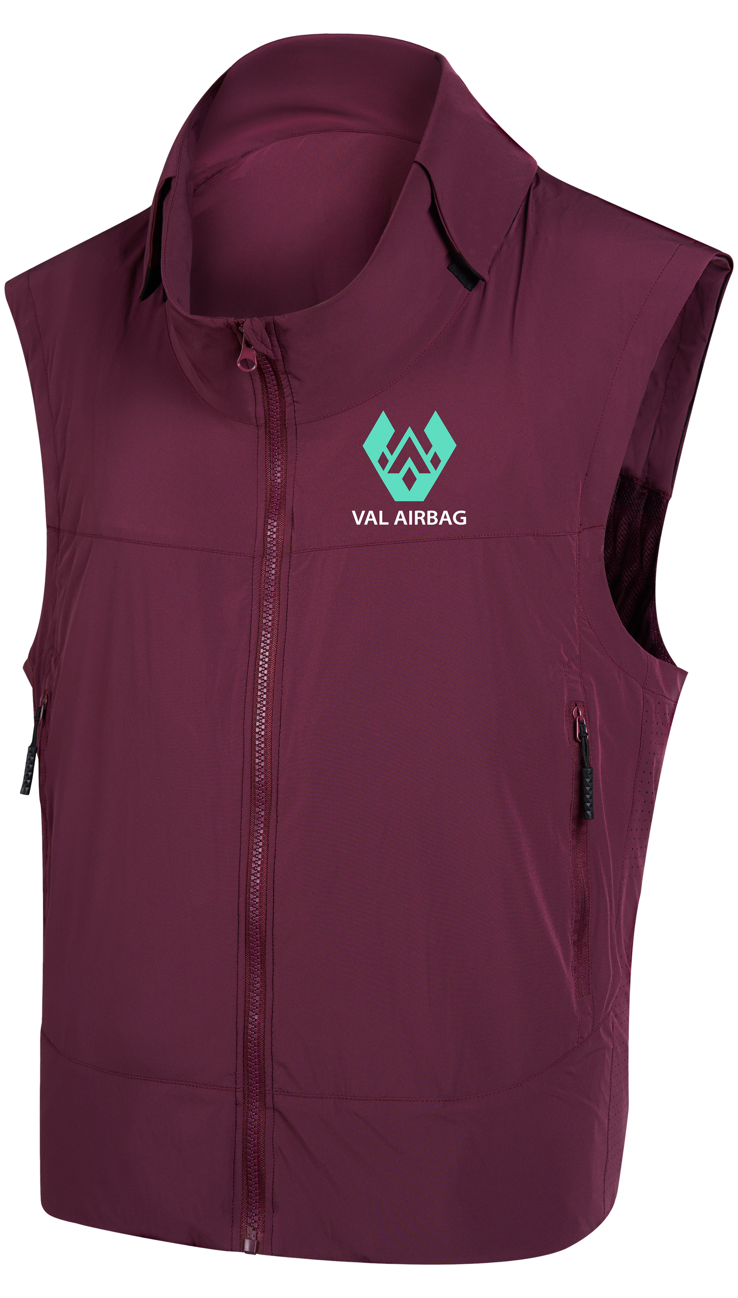 VAL AIRBAG-vest 'Robijn rood'